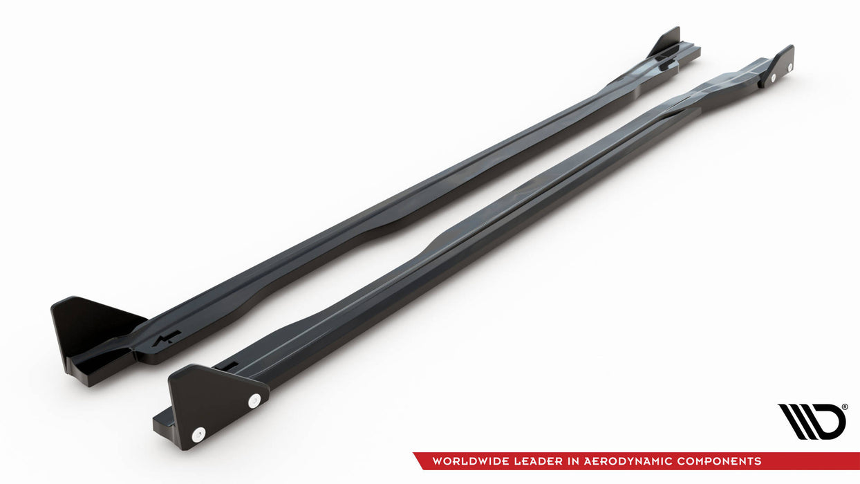 Maxton Design Side Skirts Diffusers V.1 + Flaps Honda Civic Type-R Mk 11