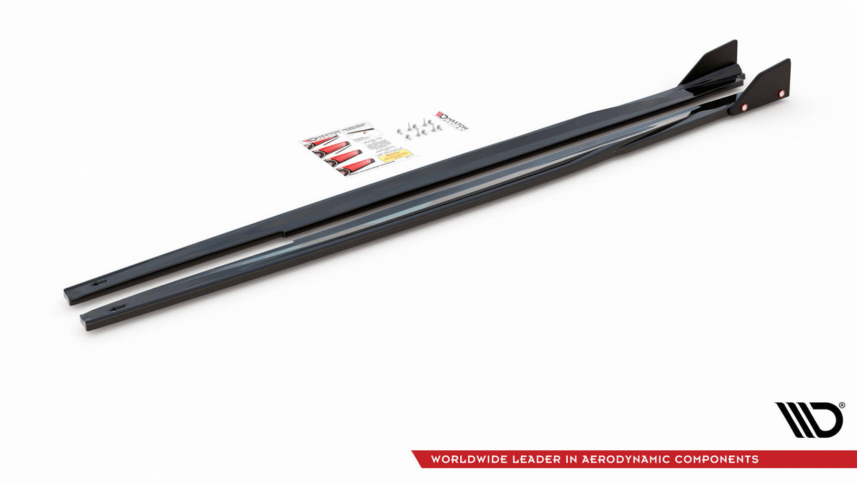 Maxton Design Side Skirts Diffusers V.1 + Flaps Toyota Corolla GR Sport Hatchback XII