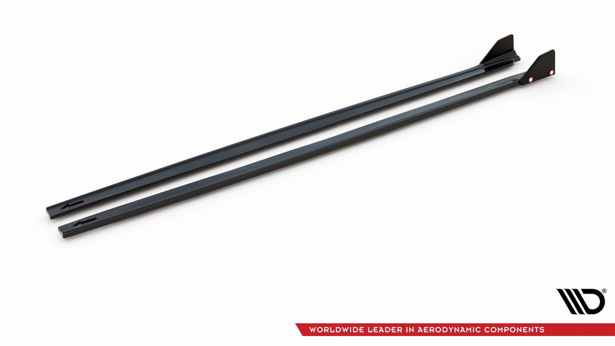 Maxton Design Side Skirts Diffusers  V.1 + Flaps Toyota Yaris Mk4