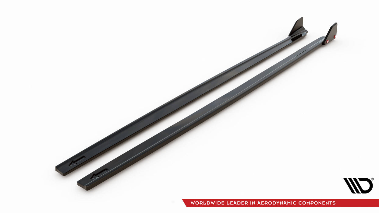 Maxton Design Side Skirts Diffusers  V.1 + Flaps Toyota Yaris Mk4