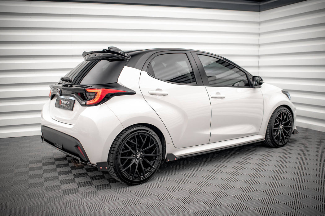 Maxton Design Side Skirts Diffusers  V.1 + Flaps Toyota Yaris Mk4