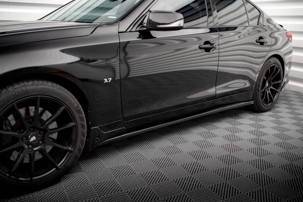 Maxton Design Side Skirts Diffusers V.1 Infiniti Q50 S Mk1