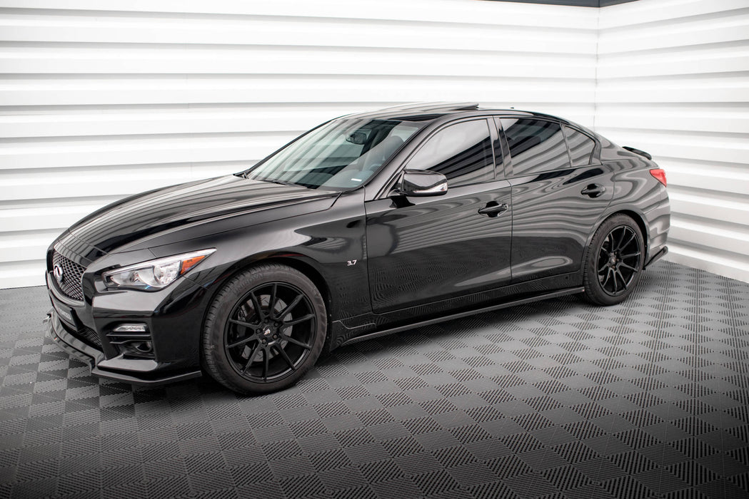 Maxton Design Side Skirts Diffusers V.1 Infiniti Q50 S Mk1