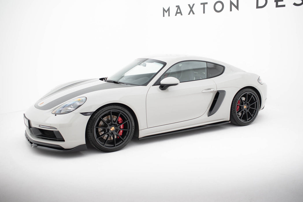 Maxton Design Side Skirts Diffusers V.1 Porsche 718 Cayman GTS 982c