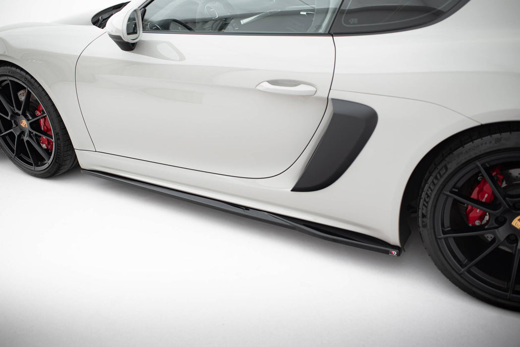 Maxton Design Side Skirts Diffusers V.1 Porsche 718 Cayman GTS 982c
