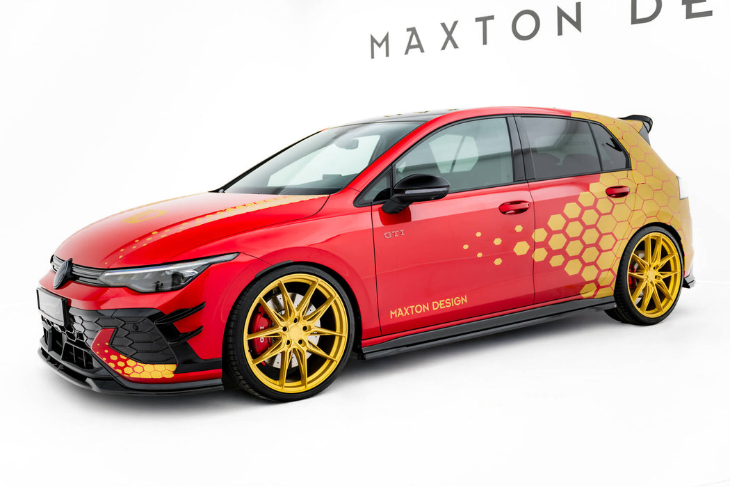 Maxton Design Side Skirts Diffusers V.1 Volkswagen Golf GTI Clubsport Mk8 Facelift