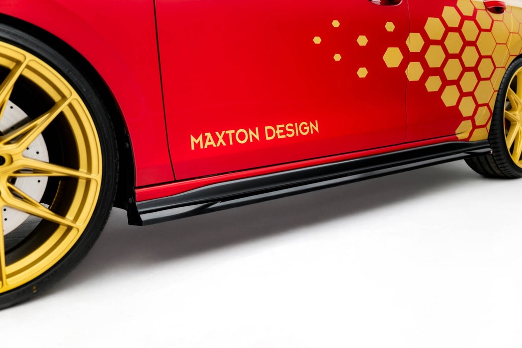 Maxton Design Side Skirts Diffusers V.1 Volkswagen Golf GTI Clubsport Mk8 Facelift