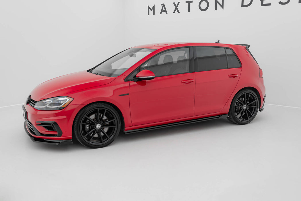 Maxton Design Side Skirts Diffusers V.1 Volkswagen Golf R / R-Line Mk7 Facelift