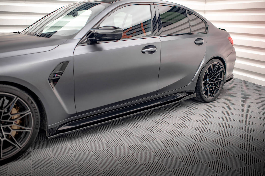 Maxton Design Side Skirts Diffusers V.2 BMW M3 Sedan / Touring G80 / G81