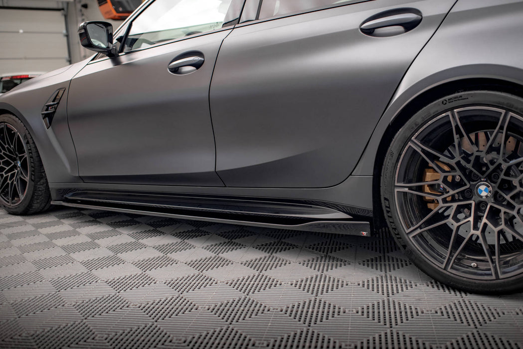 Maxton Design Side Skirts Diffusers V.2 BMW M3 Sedan / Touring G80 / G81