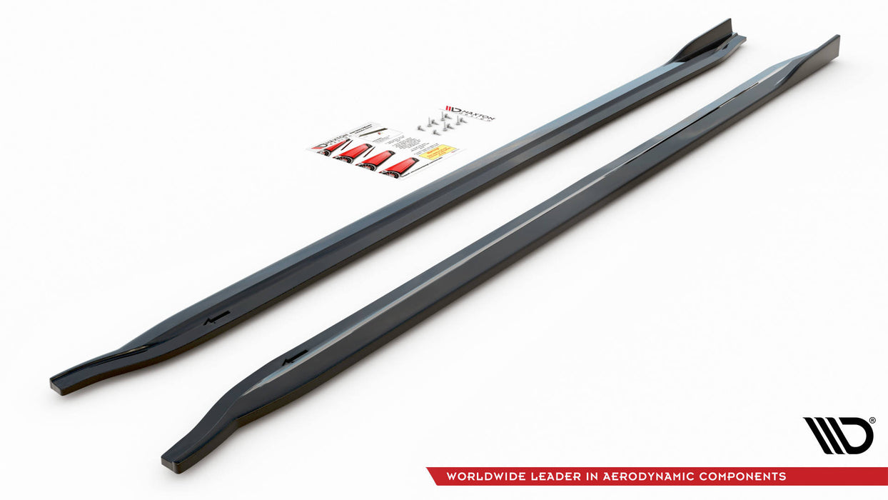 Maxton Design Side Skirts Diffusers V.2 BMW M3 Sedan / Touring G80 / G81