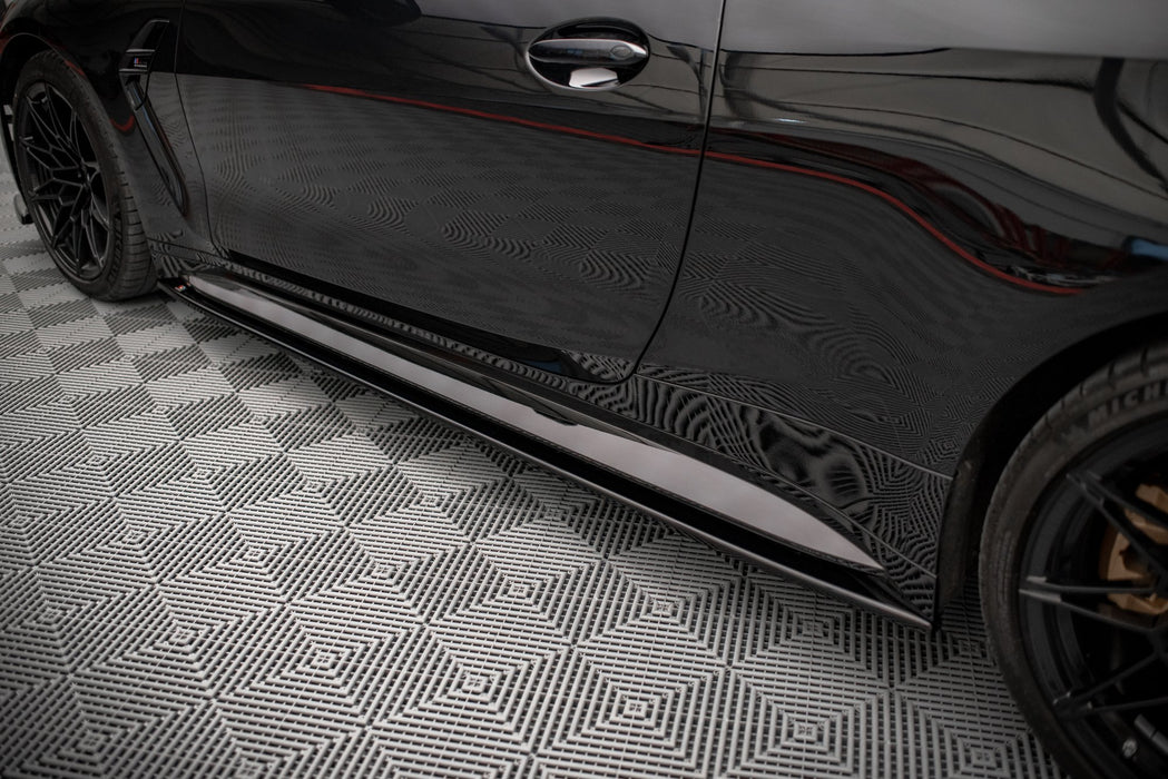Maxton Design Side Skirts Diffusers V.2 BMW M4 G82 / G82 Facelift