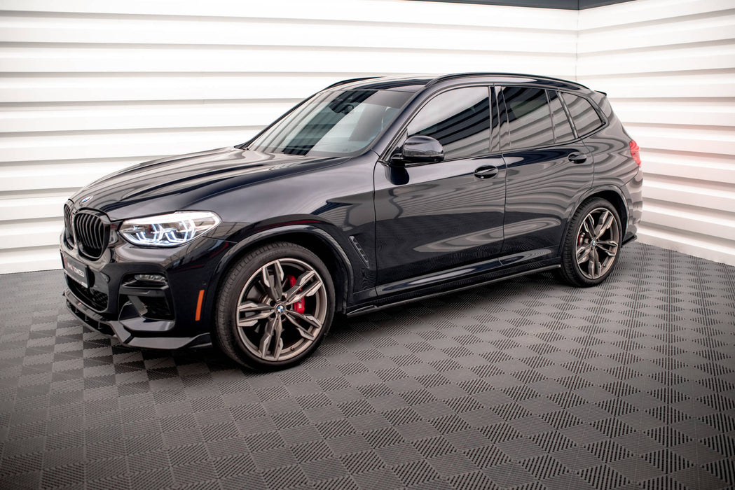 Maxton Design Side Skirts Diffusers V.2  BMW X3 M40d / M40i / M-Pack G01