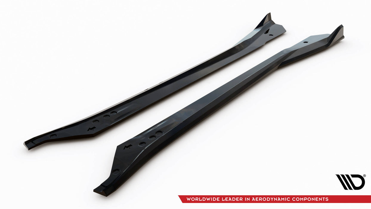 Maxton Design Side Skirts Diffusers V.2 Chevrolet Corvette Stingray C7