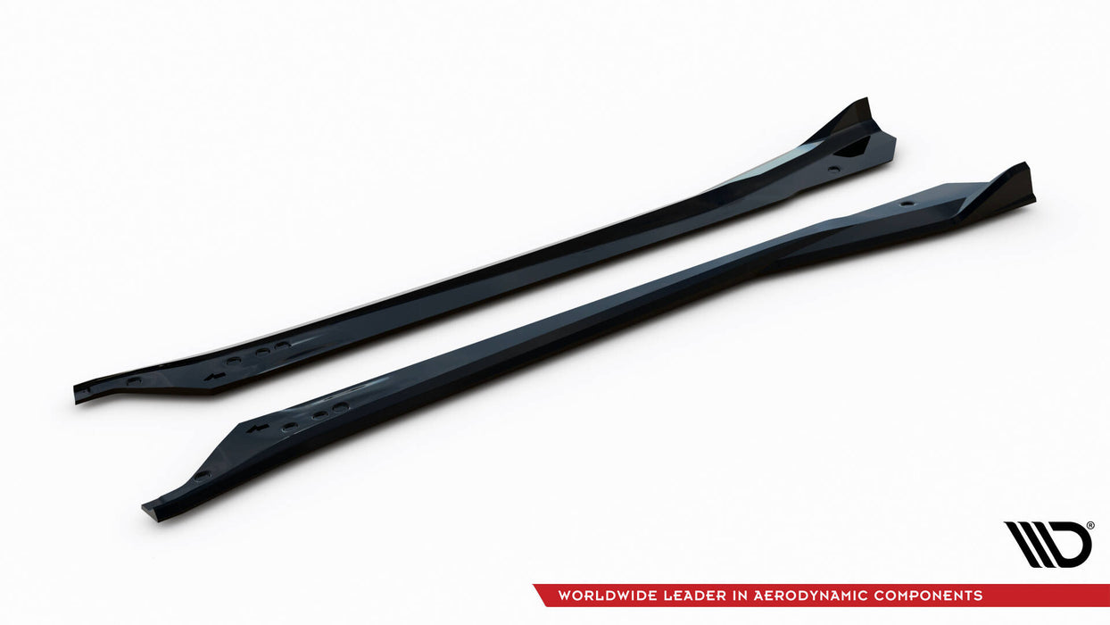Maxton Design Side Skirts Diffusers V.2 Chevrolet Corvette Stingray C7