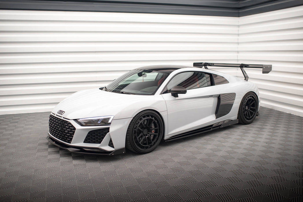 Maxton Design Side Skirts Diffusers  V.2+ Flaps Audi R8 Mk2 Facelift
