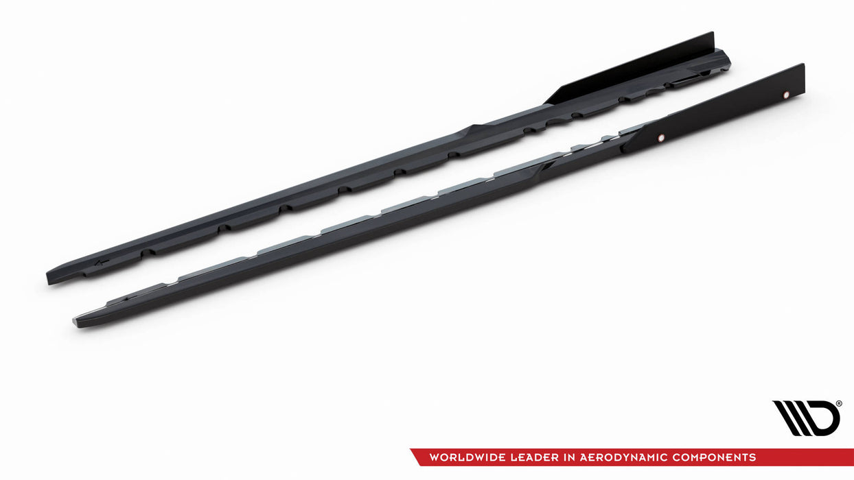 Maxton Design Side Skirts Diffusers  V.2+ Flaps Audi R8 Mk2 Facelift