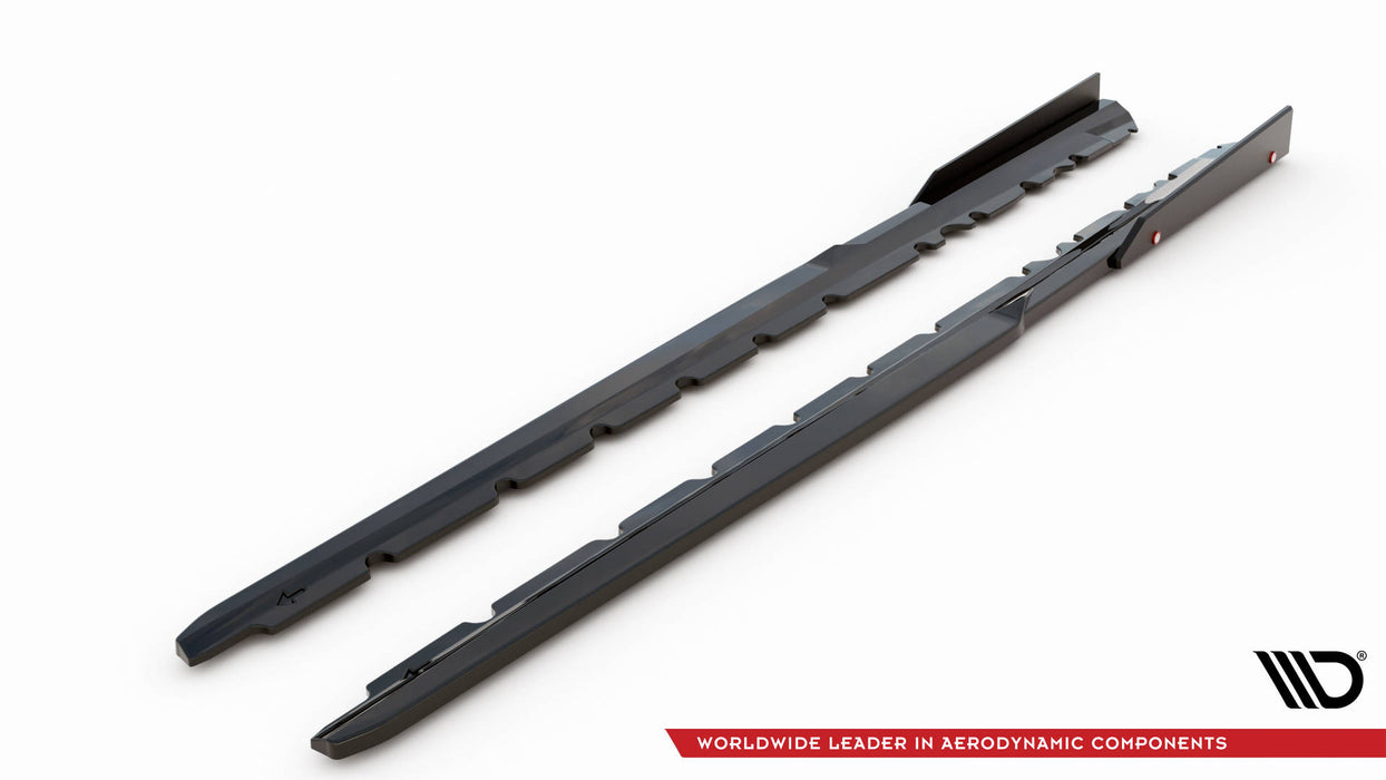 Maxton Design Side Skirts Diffusers  V.2+ Flaps Audi R8 Mk2 Facelift