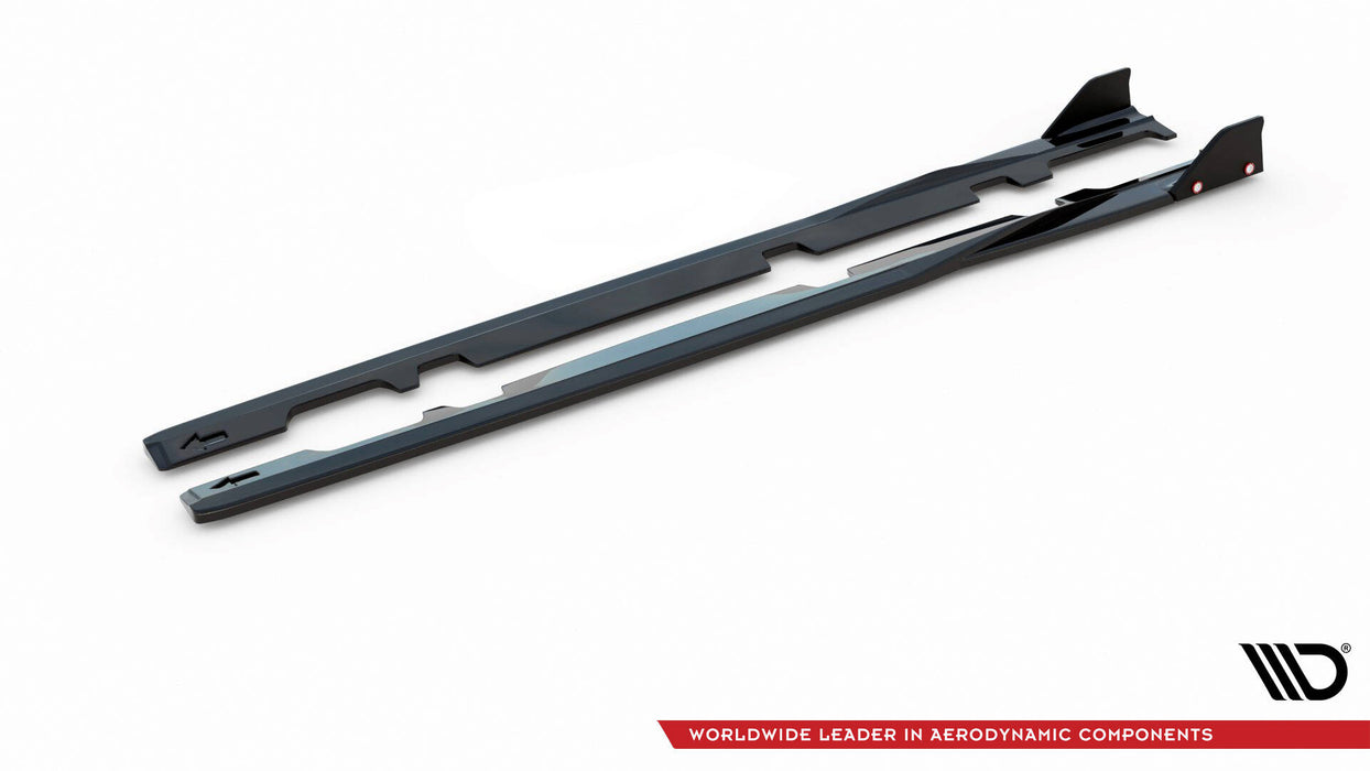Maxton Design Side Skirts Diffusers V.2 + Flaps Ford Fiesta ST / ST-Line
