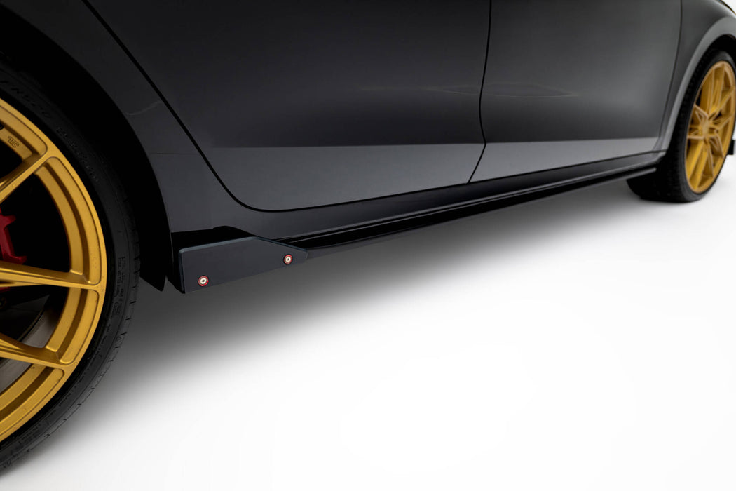 Maxton Design Side Skirts Diffusers V.2 + Flaps Skoda Octavia RS Liftback / Combi Mk4 Facelift