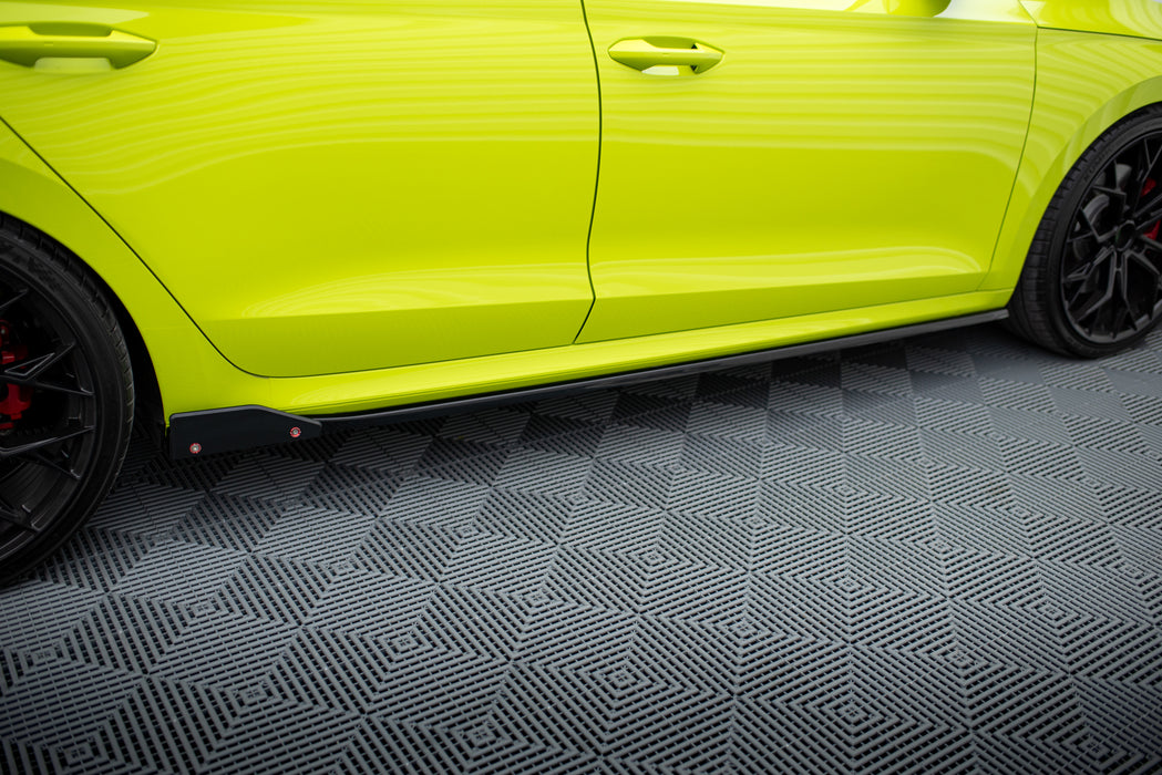 Maxton Design Side Skirts Diffusers V.2 + Flaps Skoda Octavia RS Mk4