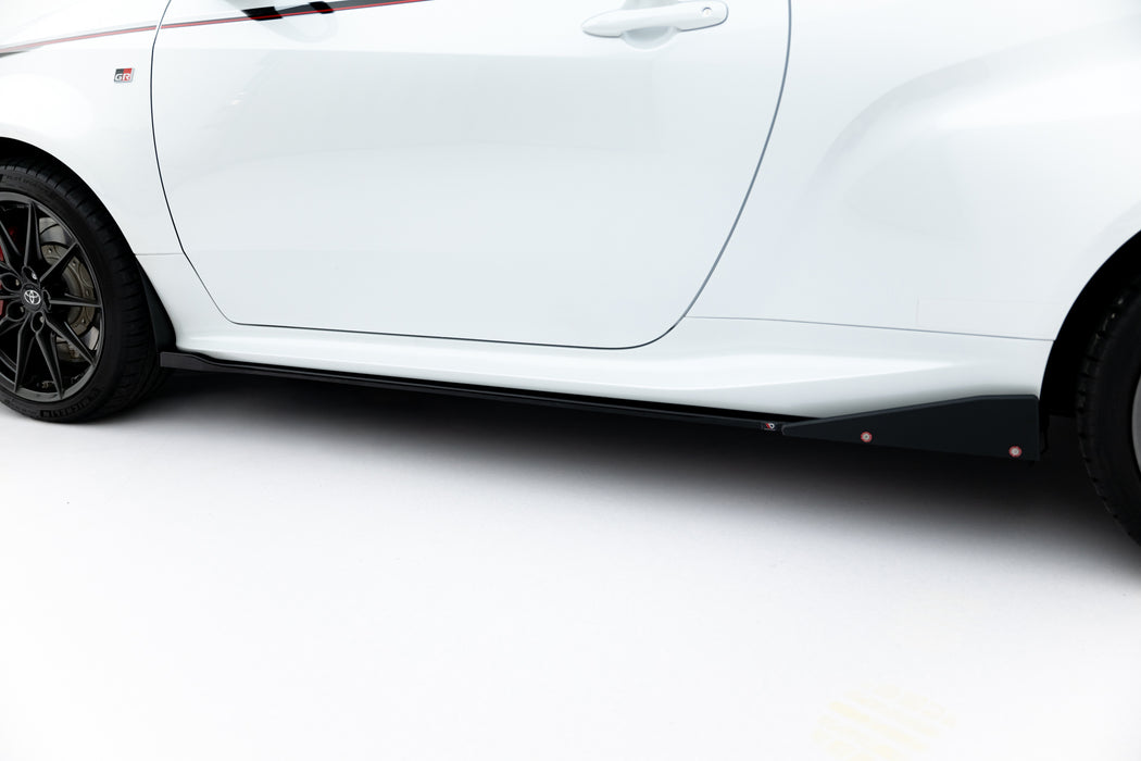 Maxton Design Side Skirts Diffusers V.2 + Flaps Toyota GR Yaris Mk4
