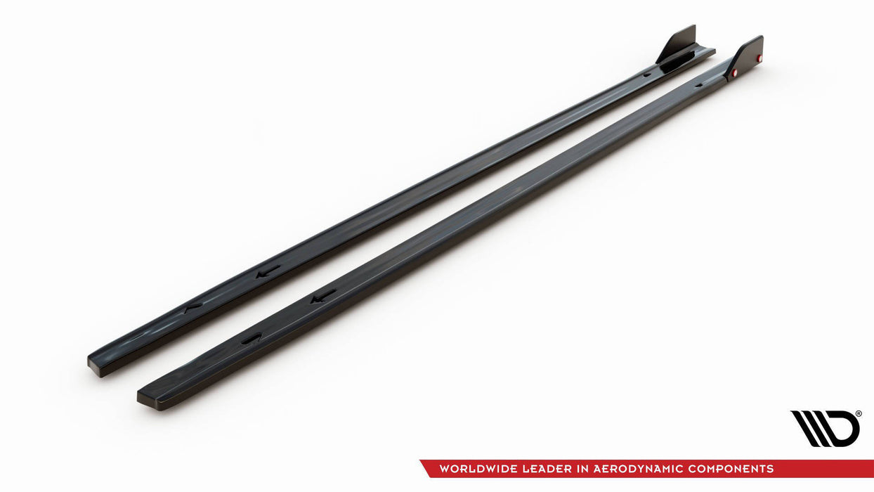 Maxton Design Side Skirts Diffusers V.2 + Flaps Volkswagen Golf GTI / GTE / GTI Clubsport / GTD / R-Line Mk8