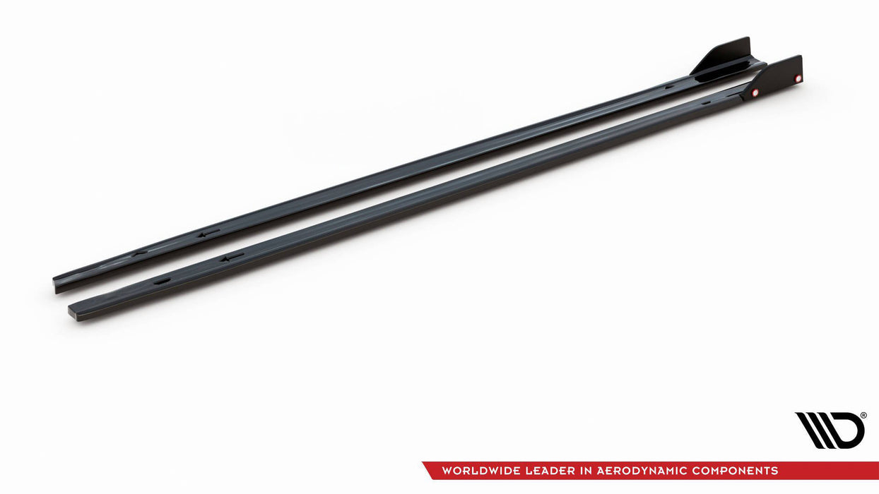 Maxton Design Side Skirts Diffusers V.2 + Flaps Volkswagen Golf GTI / GTE / GTI Clubsport / GTD / R-Line Mk8