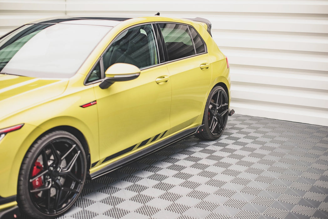 Maxton Design Side Skirts Diffusers V.2 + Flaps Volkswagen Golf GTI / GTE / GTI Clubsport / GTD / R-Line Mk8