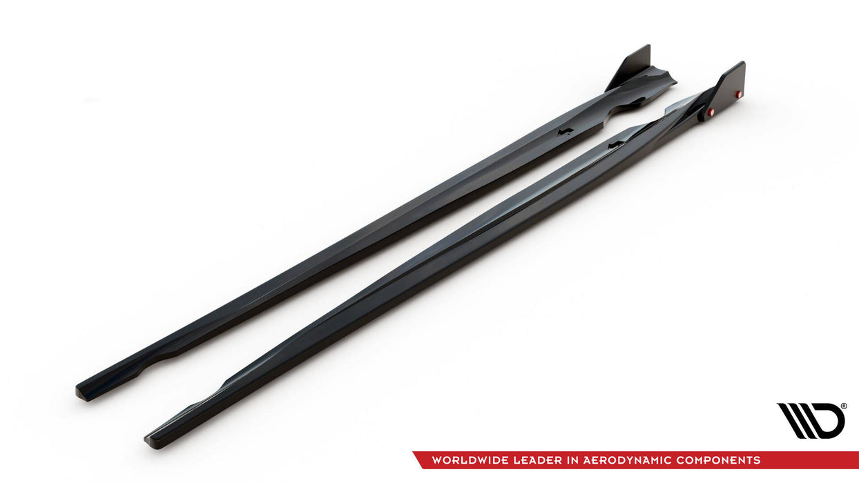 Maxton Design Side Skirts Diffusers V.2 + Flaps Volkswagen Scirocco R Mk3