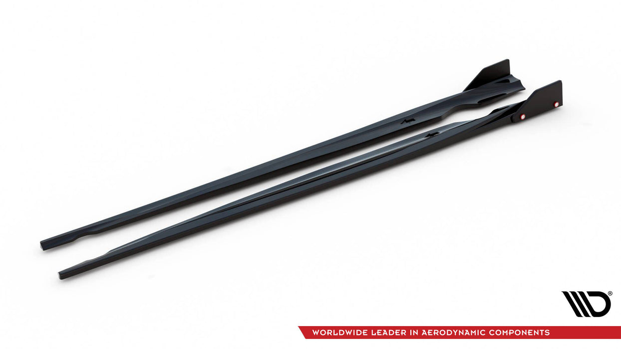 Maxton Design Side Skirts Diffusers V.2 + Flaps Volkswagen Scirocco R Mk3