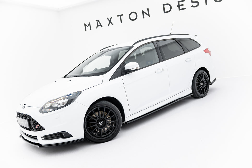 Maxton Design Side Skirts Diffusers V.2 Ford Focus ST Mk3