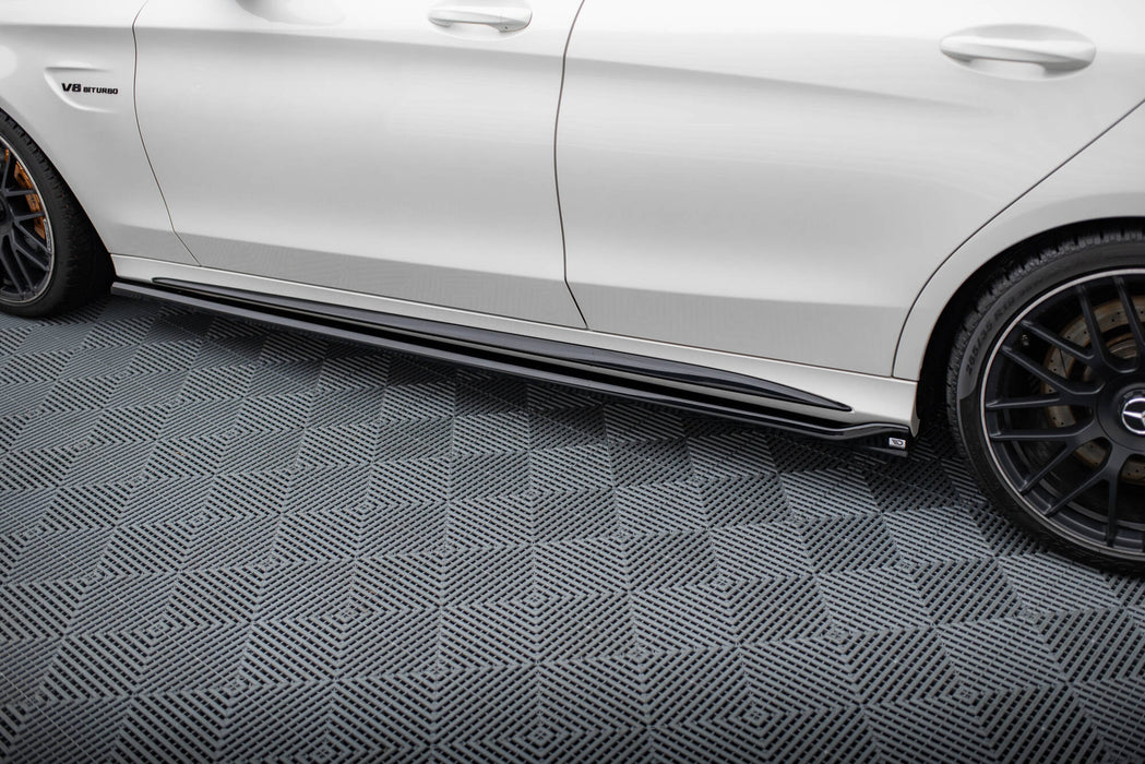 Maxton Design Side Skirts Diffusers V.2 Mercedes-AMG C63 Sedan / Estate W205 / S205