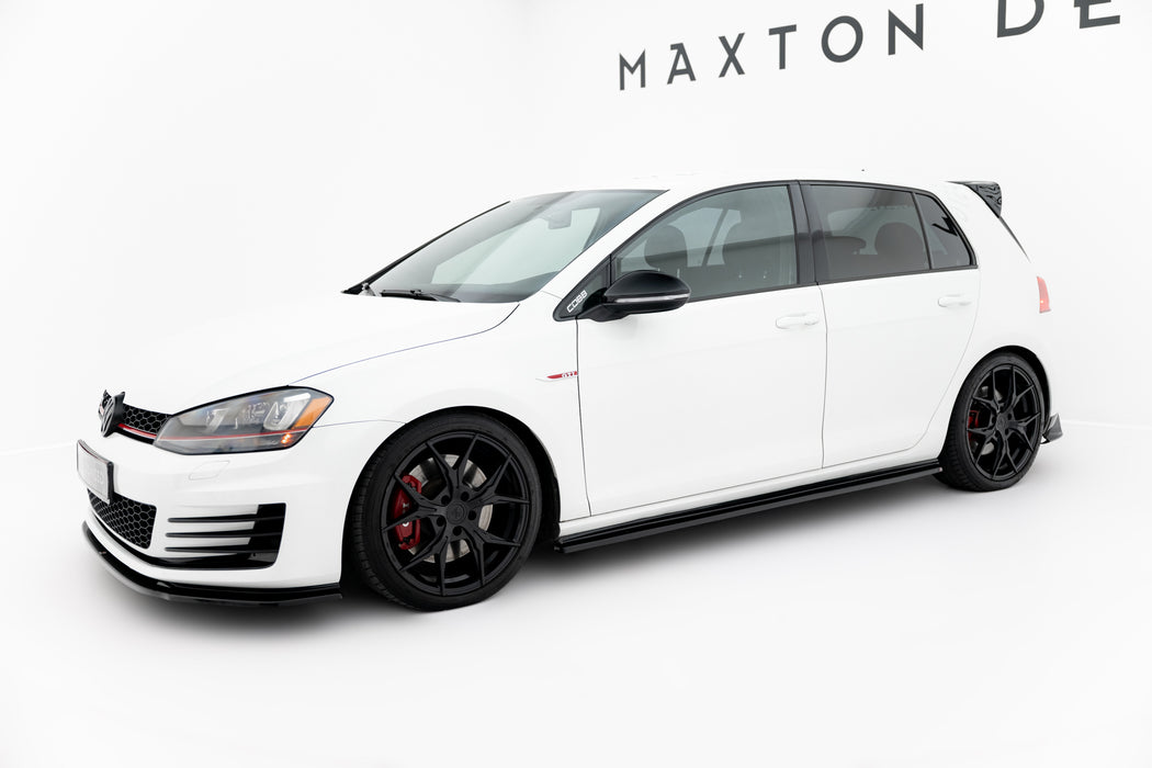 Maxton Design Side Skirts Diffusers V.2 VW Golf 7 GTI (narrow)