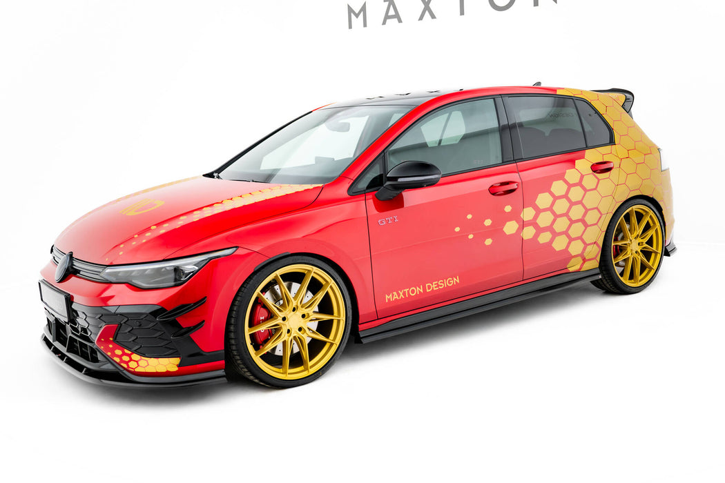 Maxton Design Side Skirts Diffusers V.2 Volkswagen Golf GTI Clubsport Mk8 Facelift