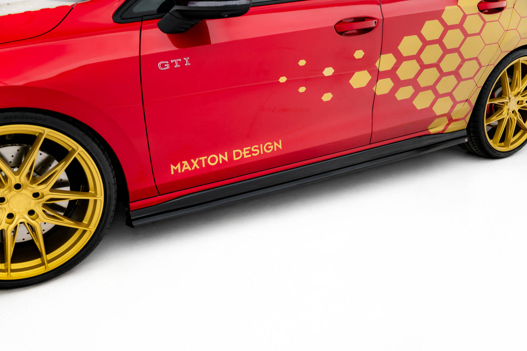 Maxton Design Side Skirts Diffusers V.2 Volkswagen Golf GTI Clubsport Mk8 Facelift