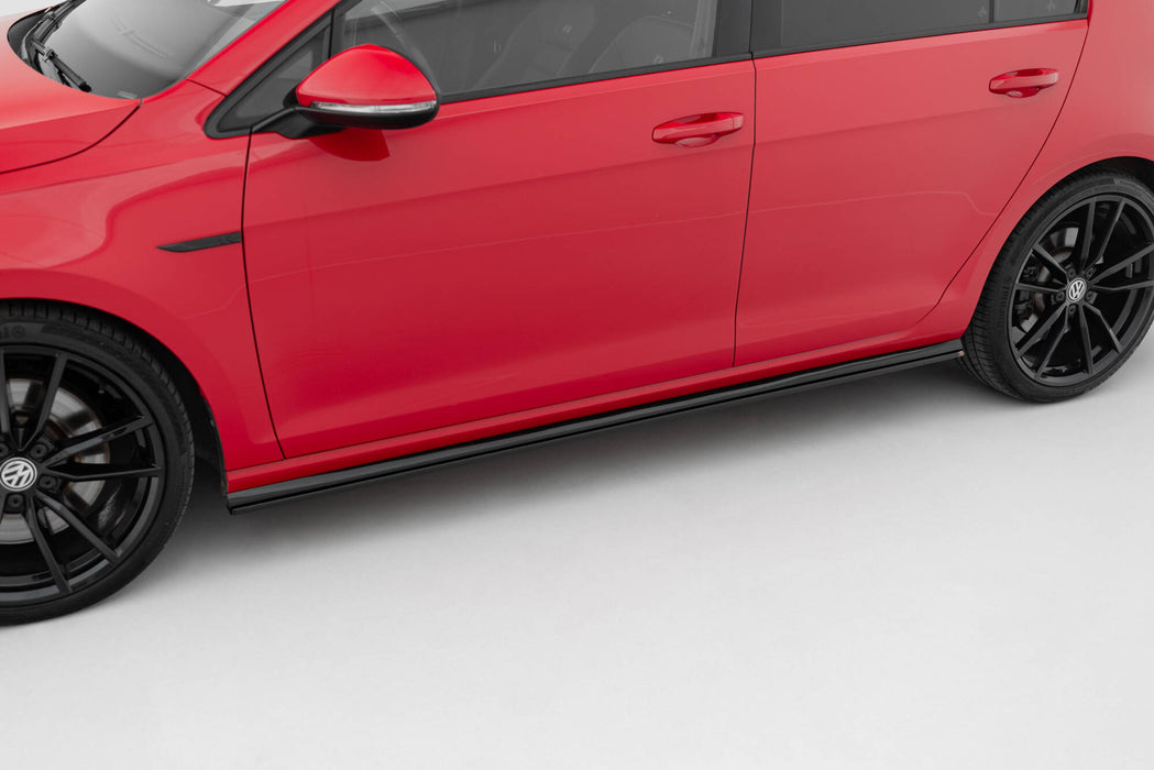 Maxton Design Side Skirts Diffusers V.2 Volkswagen Golf R / R-Line Mk7 Facelift