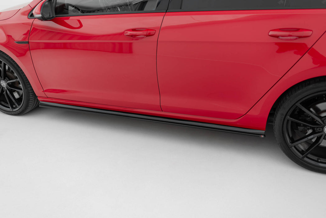 Maxton Design Side Skirts Diffusers V.2 Volkswagen Golf R / R-Line Mk7 Facelift