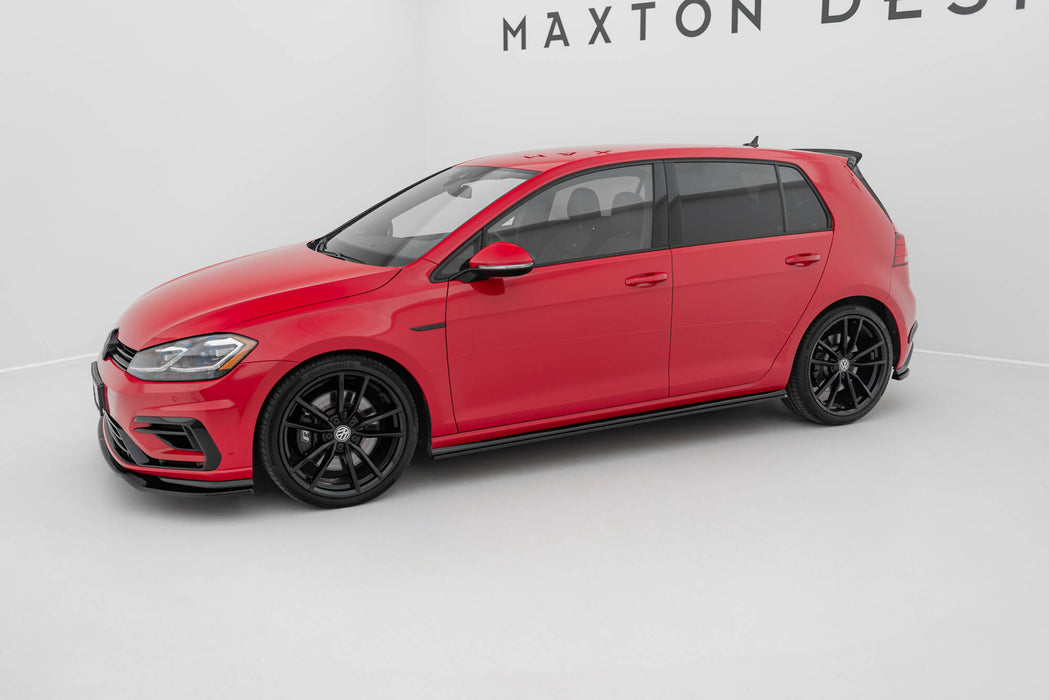 Maxton Design Side Skirts Diffusers V.2 Volkswagen Golf R / R-Line Mk7 Facelift
