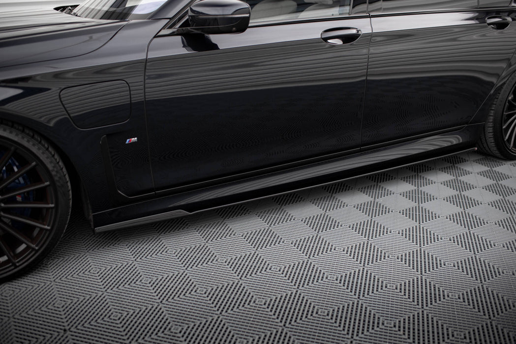 Maxton Design Side Skirts Diffusers V.2  for BMW 7 Long M-Pack G12