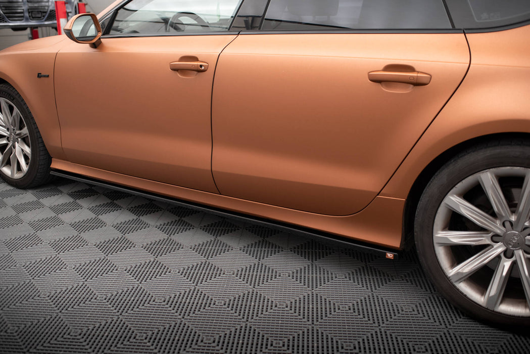 Maxton Design Side Skirts Diffusers V.3 Audi A7 S-Line / S7 C7