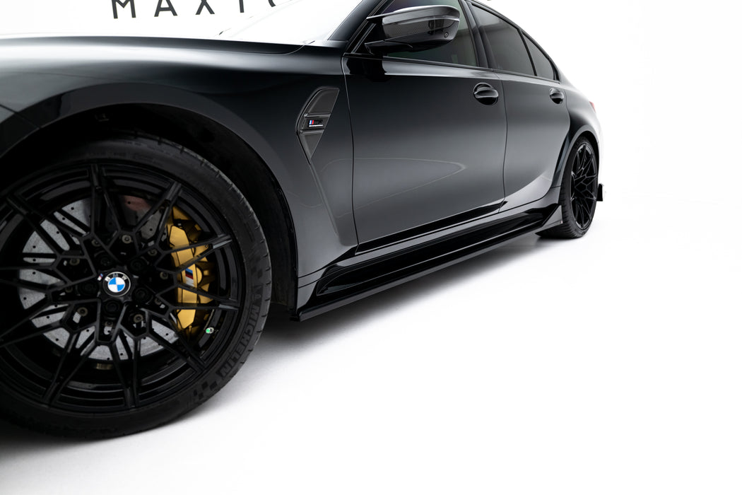 Maxton Design Side Skirts Diffusers V.3 CSL Look BMW M3 Sedan / Touring G80 / G81