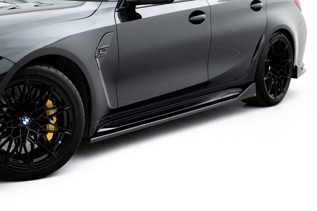 Maxton Design Side Skirts Diffusers V.3 CSL Look BMW M3 Sedan / Touring G80 / G81