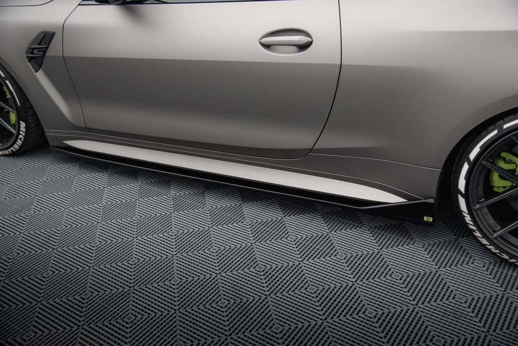 Maxton Design Side Skirts Diffusers V.3 CSL Look BMW M4 G82 / G82 Facelift