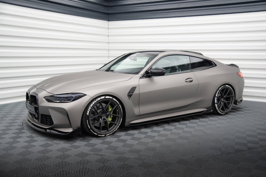 Maxton Design Side Skirts Diffusers V.3 CSL Look BMW M4 G82 / G82 Facelift