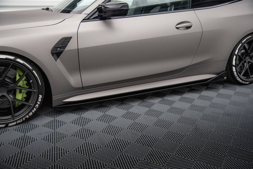 Maxton Design Side Skirts Diffusers V.3 CSL Look BMW M4 G82 / G82 Facelift