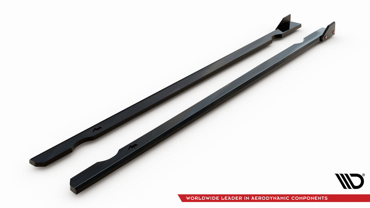 Maxton Design Side Skirts Diffusers V.3 + Flaps Volkswagen Golf R / R-Line Mk7