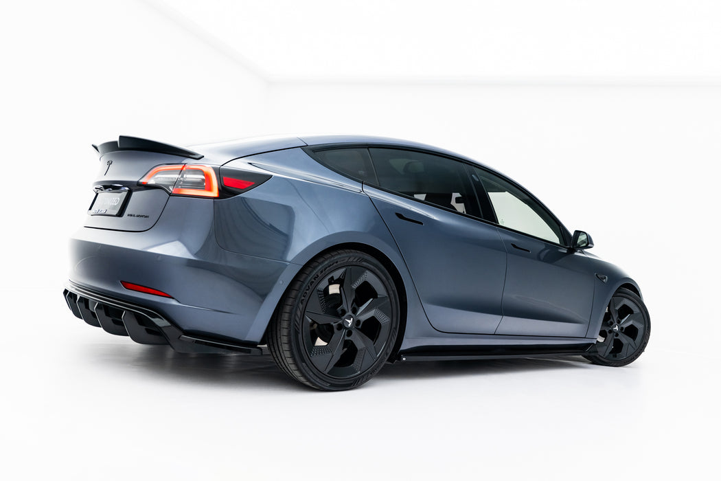 Maxton Design Side Skirts Diffusers V.3 Tesla Model 3 Mk1 / Mk1 Facelift