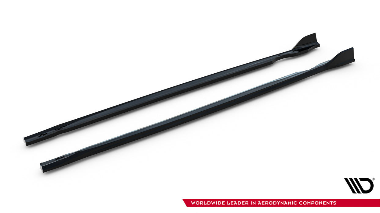 Maxton Design Side Skirts Diffusers V.4 Volkswagen Golf R  Mk8 / Mk8 Facelift