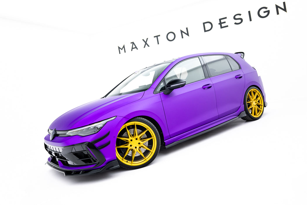 Maxton Design Side Skirts Diffusers V.4 Volkswagen Golf R  Mk8 / Mk8 Facelift